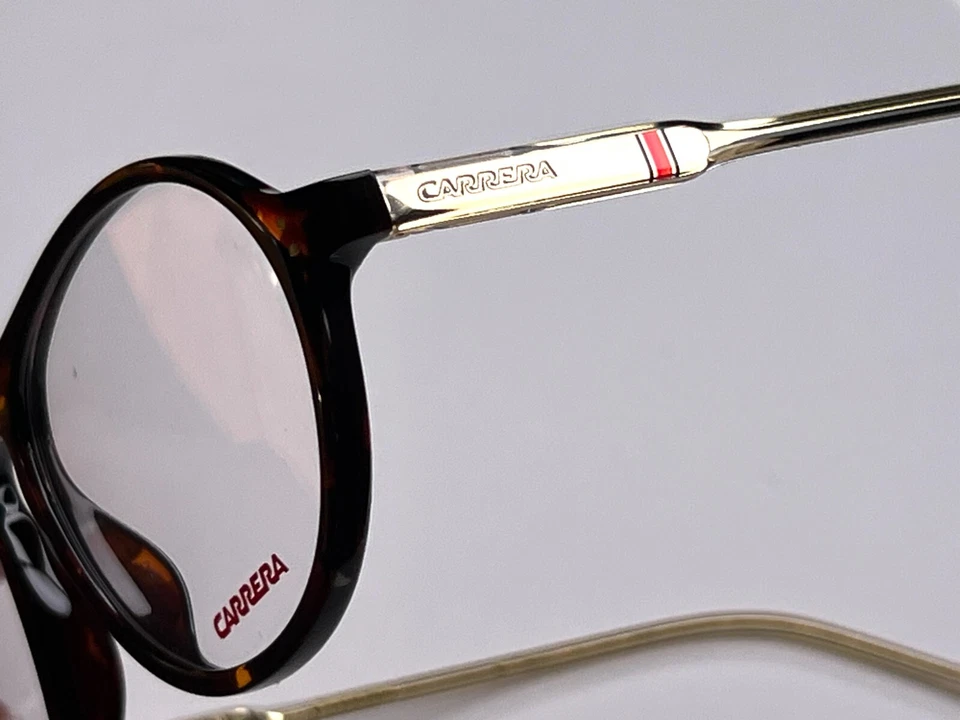 Nuevo CARRERA Anteojos Aviator 200 086 Habana/Marco Plástico Dorado 54-145 Original Foto 2 de 4