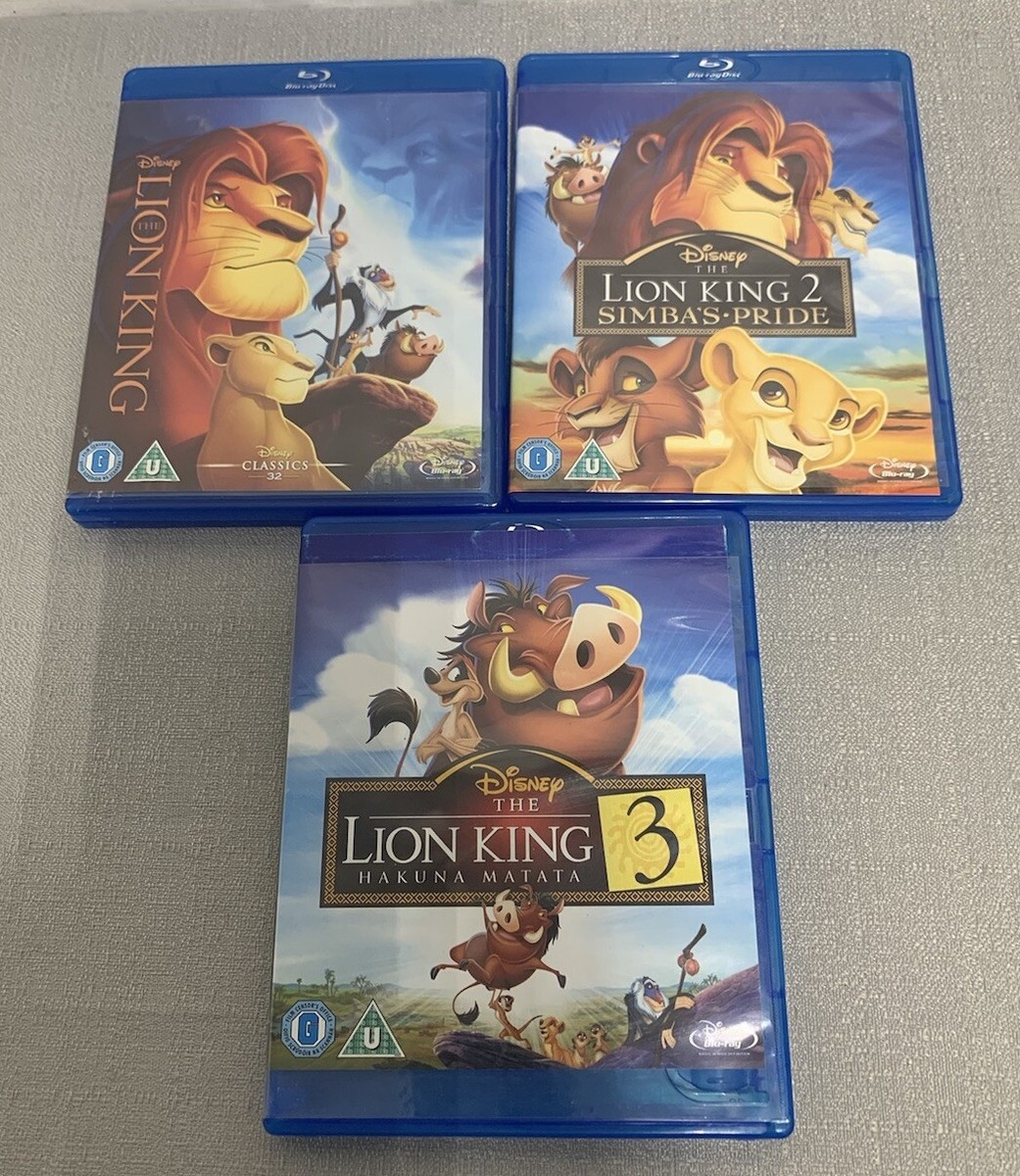 Disney The Lion King, The Lion King 2 And The Lion King 3