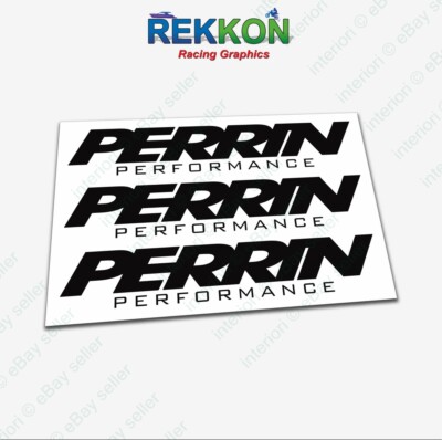x3 PERRIN Performance High Cast Vinyl Decals Graphics Die Cut Self Adhesive Set