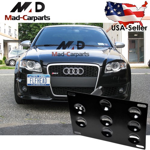 Bumper Tow Hook License Plate Mounting Holder For Audi A4 A5 S4 S5 RS5