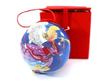 Li Bien Christmas Ornament ANGEL with Horn Peace on Earth in box 1995 Vintage