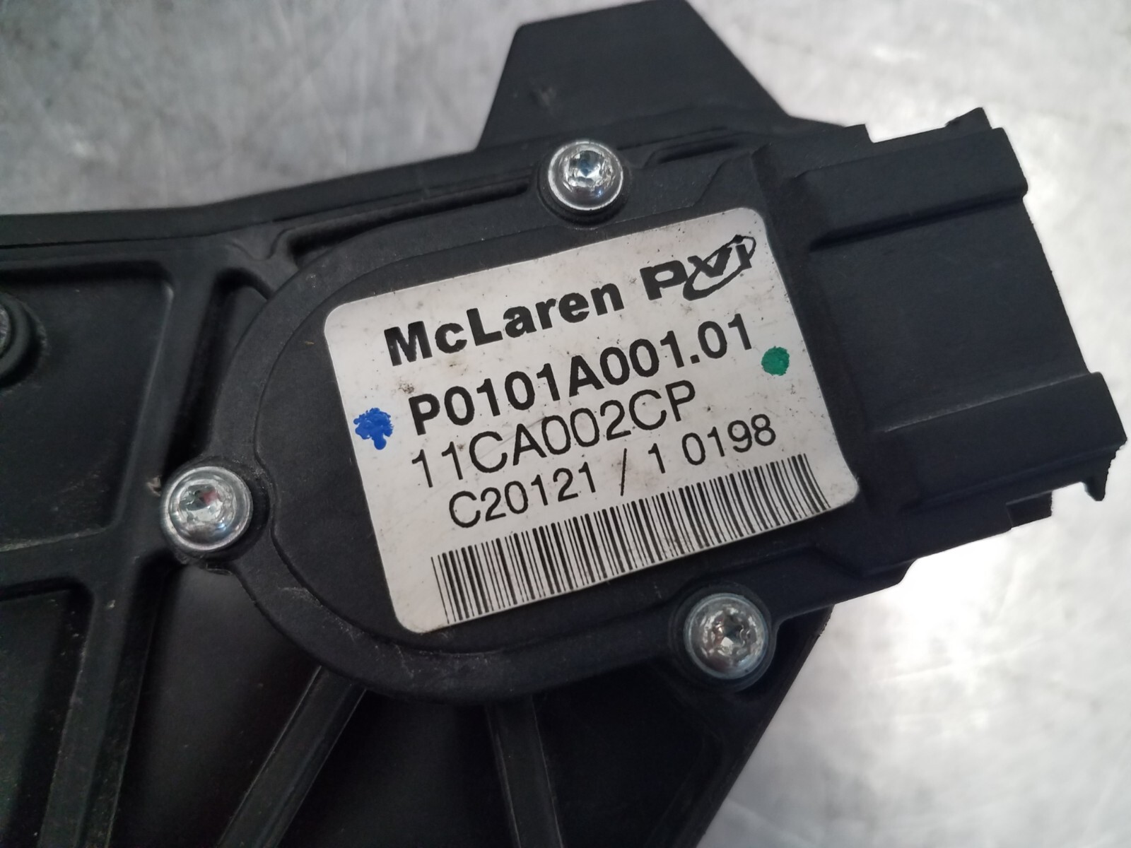 2021 McLaren 765LT Accelerator Throttle Pedal Assembly #5537 C7