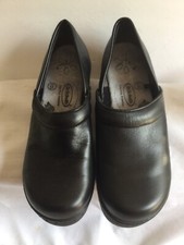 Dr.Scholl's Women Clogs Shoes Color Black Leather Size 6
