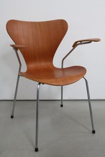 Arne Jacobsen 3207 Stuhl armchair Armlehnstuhl in teak by Fritz Hansen  RAR