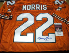 MERCURY MORRIS  MIAMI DOLPHINS JSA/COA SIGNED OFFICIAL LICENSED REEBOK JERSEY