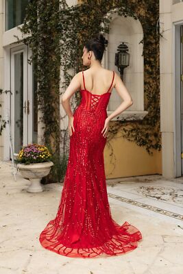 Gala Dress Sweetheart High Slit Evening Gown By Royal Queen RQ8114 - Black / 20 Gala Dress Sweetheart High Slit Evening Gown By Royal Queen RQ8114 - Black / 20