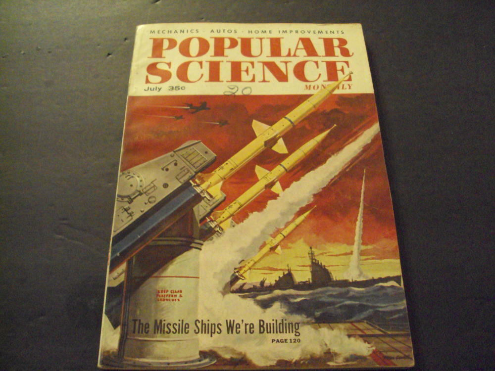 Popular Mechanics Jul 1956 The Missile Ships We're Building ID:51708