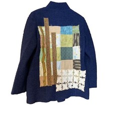 Upcycled Wool Jacket L Lagenlook Artsy Festiv...