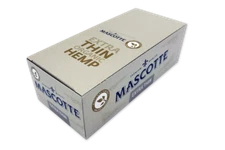 MASCOTTE Organic Hemp Extra Thin Cigarette Rolling Papers Full Box 50 Packs