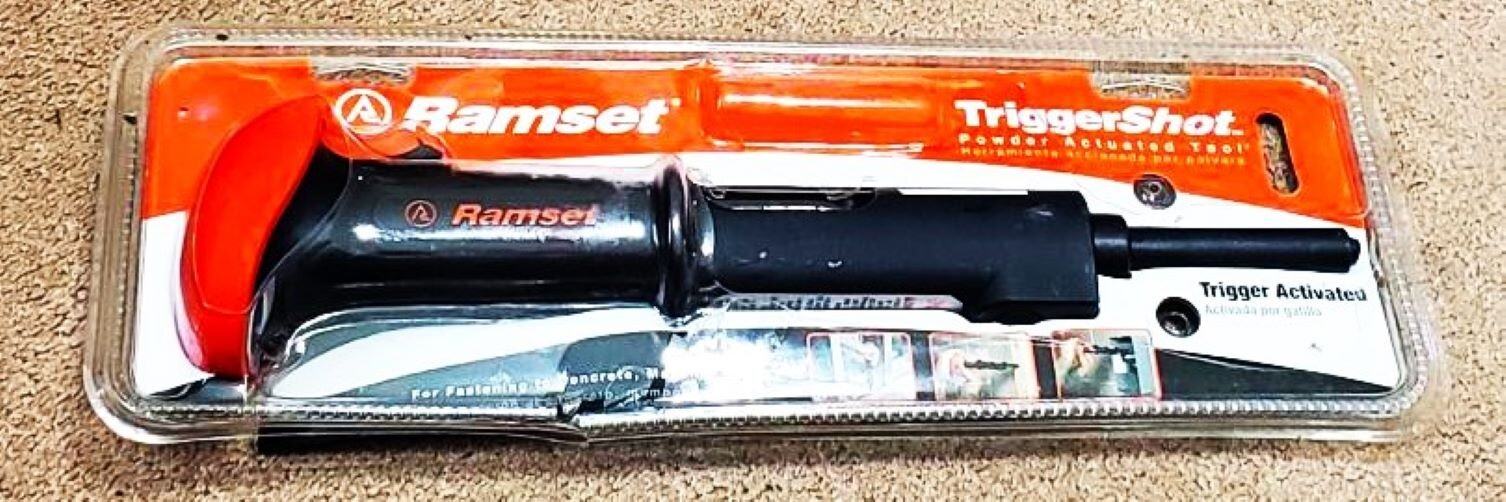 Ramset Caliber Ramset Trigger Shot 0.22 Caliber Powder Actuated Tool. 1/2
