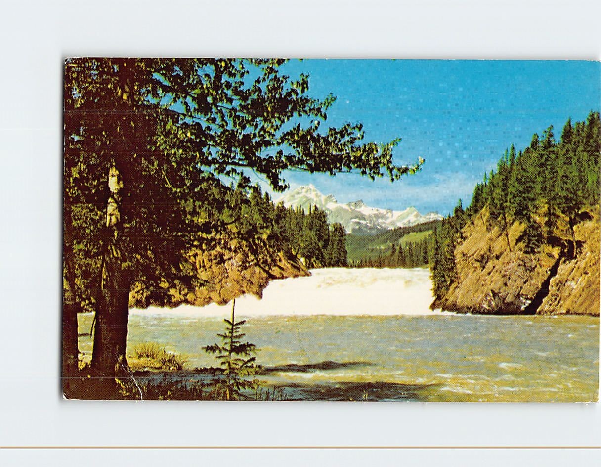 Postcard The Bow River Falls Banff Canada | eBay
