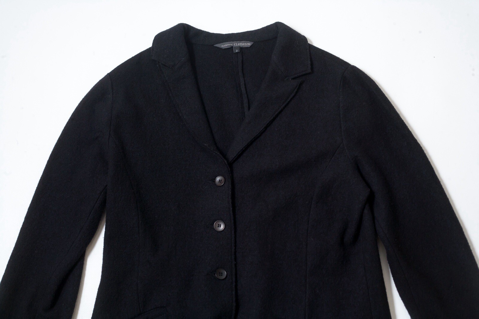 Elemente Clemente Wool Button Jacket Coat Size 3 - image 3