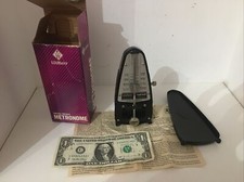 Vintage Wittner Metronome Taktell Piccolo Black Made in Germany Works Perfectly