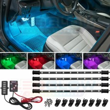 Ledglow 7 Color Underdash Led Neon Foorwell Lights Kit W 4 Tubes 120 Rgb Leds