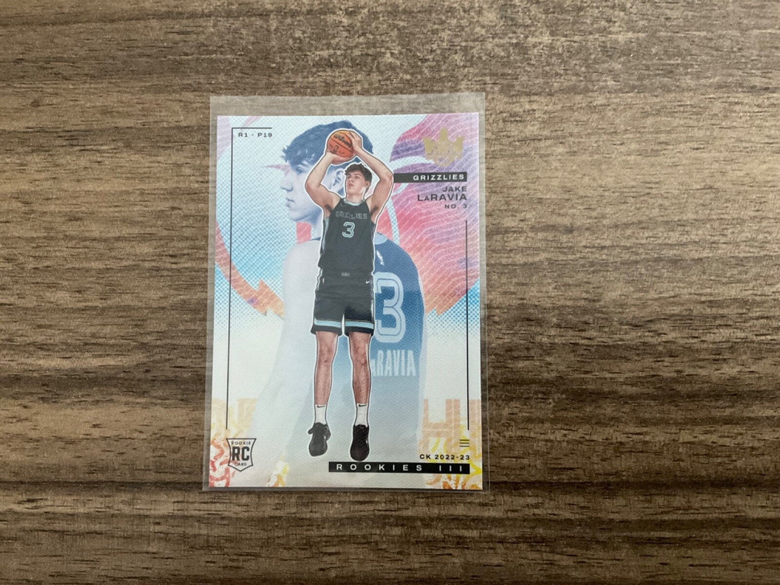 2022-23 Panini Court Kings Jake LaRavia Rookie Card Level III #139 Grizzlies