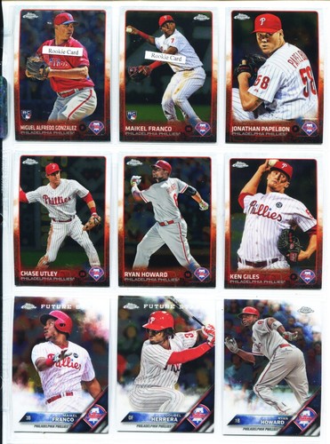 Phillies Alec Bohm, Ranger Saurez, Howard, Rollins, Rookie 216 Card Lot #A - Picture 3 of 24