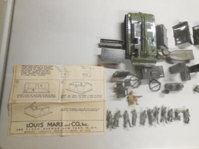 Marx Army Training Center Play Set W/' Original Box 1950's