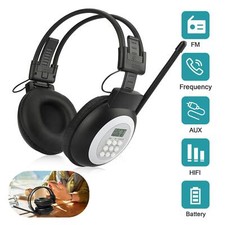 Portable Personal FM Radio Headphones with LCD Display Noise Reduction Ear Muffs