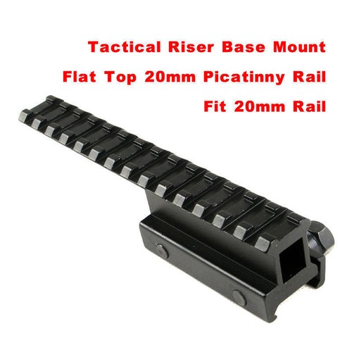 Tactical Bottom/Top 20mm Picatinny Rail Base Riser Mount Extension Rail Adaptor - Picture 2 of 7