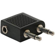 Airline Headphone Adapter 3.5mm to Dual 3.5mm Plug