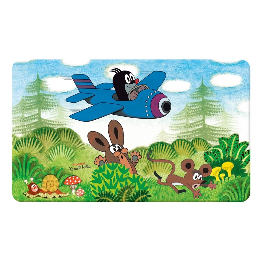 Der Kleine Maulwurf Brettchen Frühstücksbrettchen Flugzeug