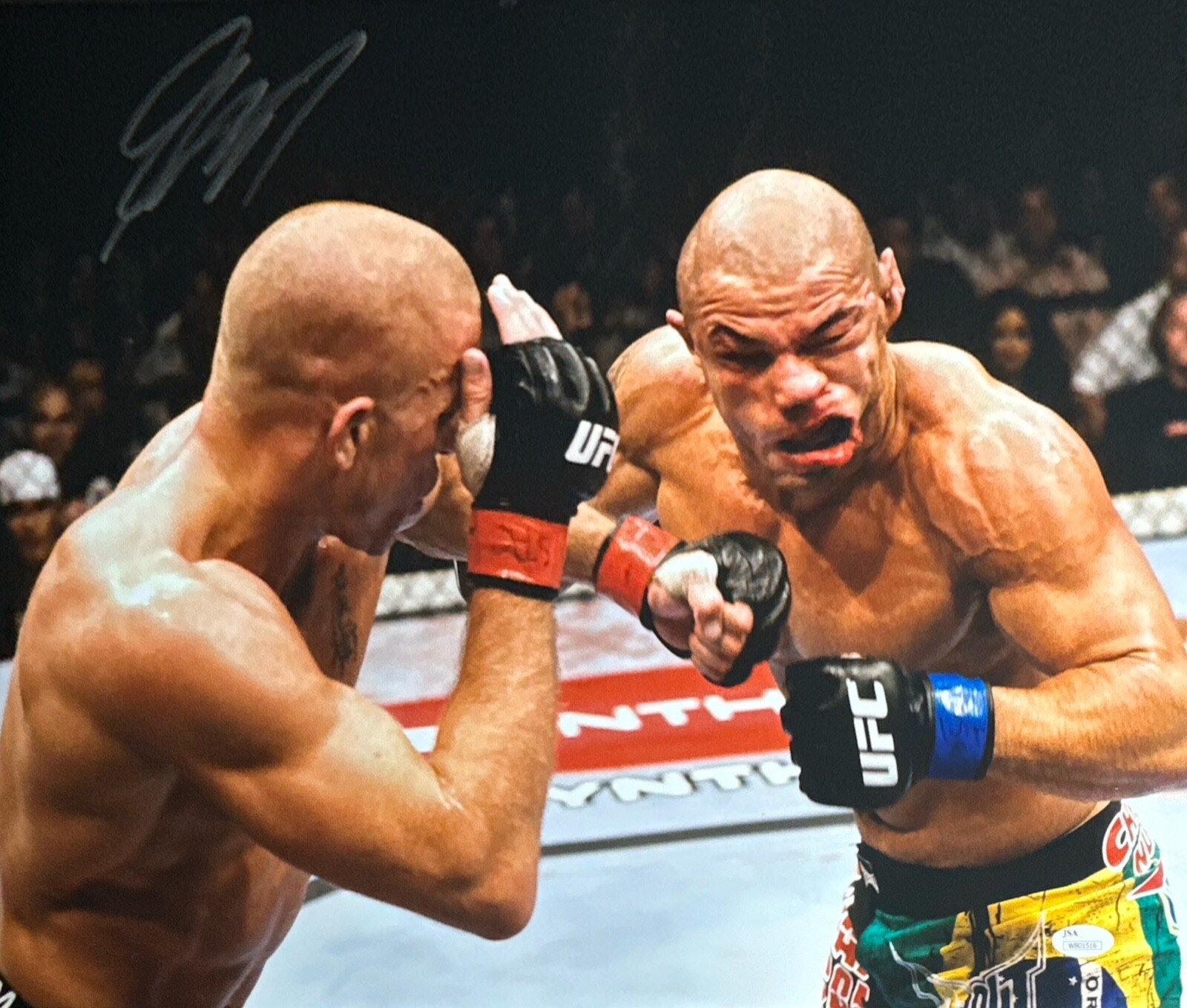 Georges ST - Pierre Autographed Signed USC Trojans 16x20 UFC Photo JSA W801516 
