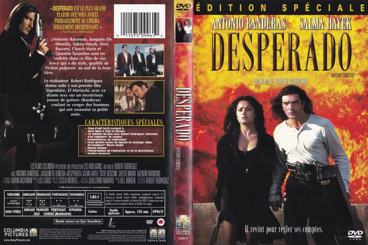 Desperado (DVD, 2003, Edition Speciale) *Cover Art in Spanish