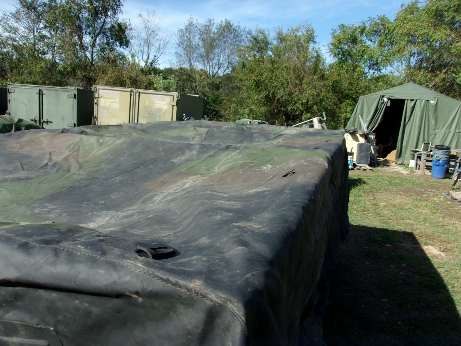 MILITARY SURPLUS CAMO TRUCK COVER 8 x13.5 x 3 5 TON NOT MTV SERIES