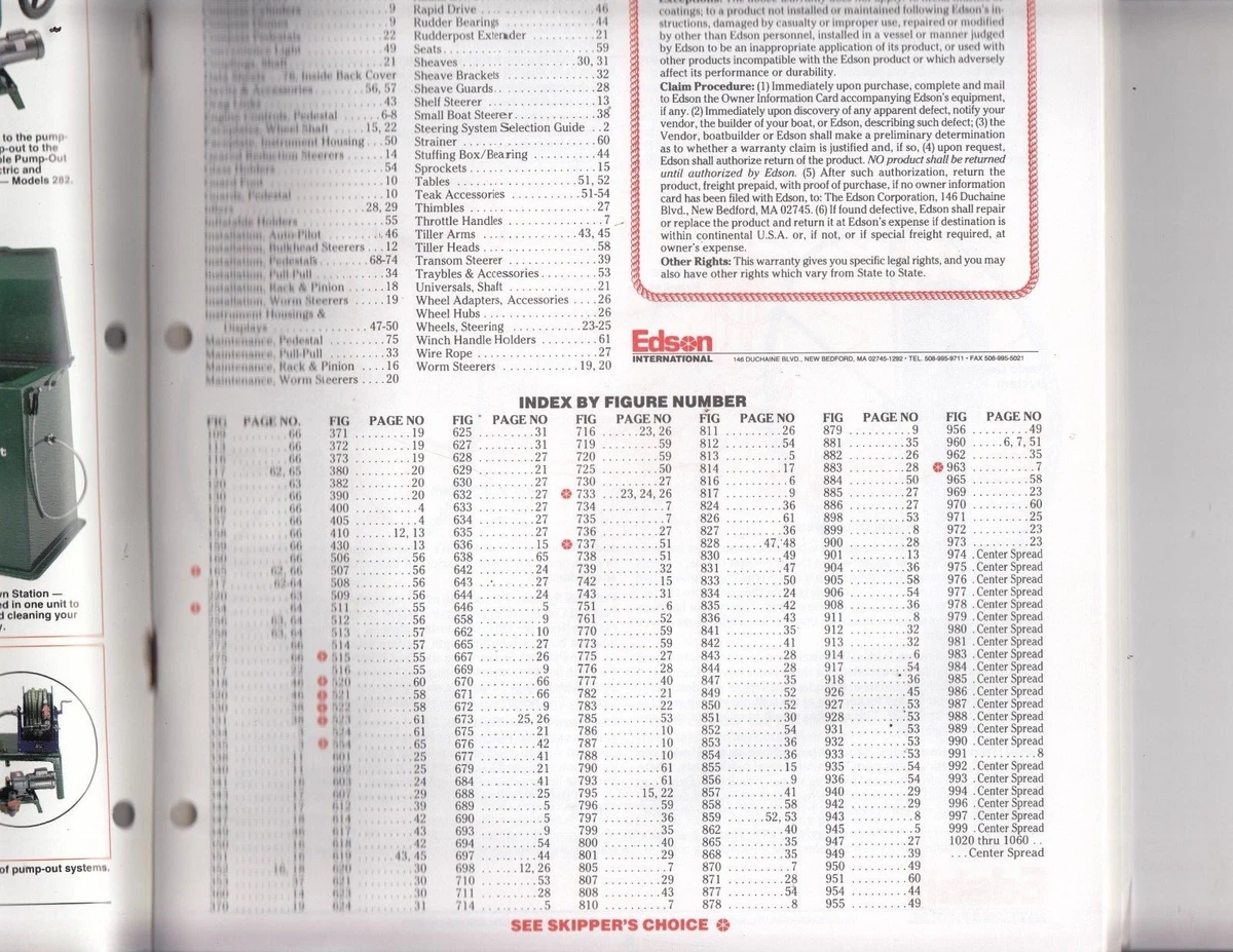 EDSON INTERNATIONAL MARINE BOAT CATALOG 1995 , EQUIPMENT , 76 PAGES / C2 |  eBay