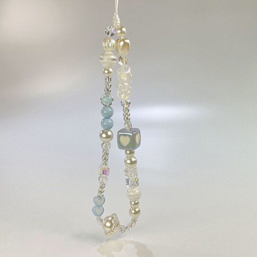 Y2K Aesthetic Beaded Mobile Phone Chain Fashion Wrist Strap Phone Lanyard