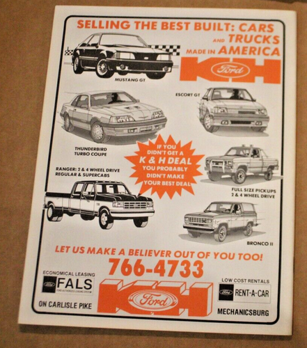 1987 Williams Grove Speedway Program - July 27, 1987 - Picture 2 of 2