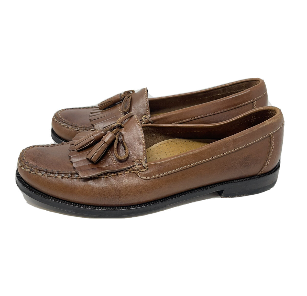 Cole Haan Dwight Brown Leather Kilt 