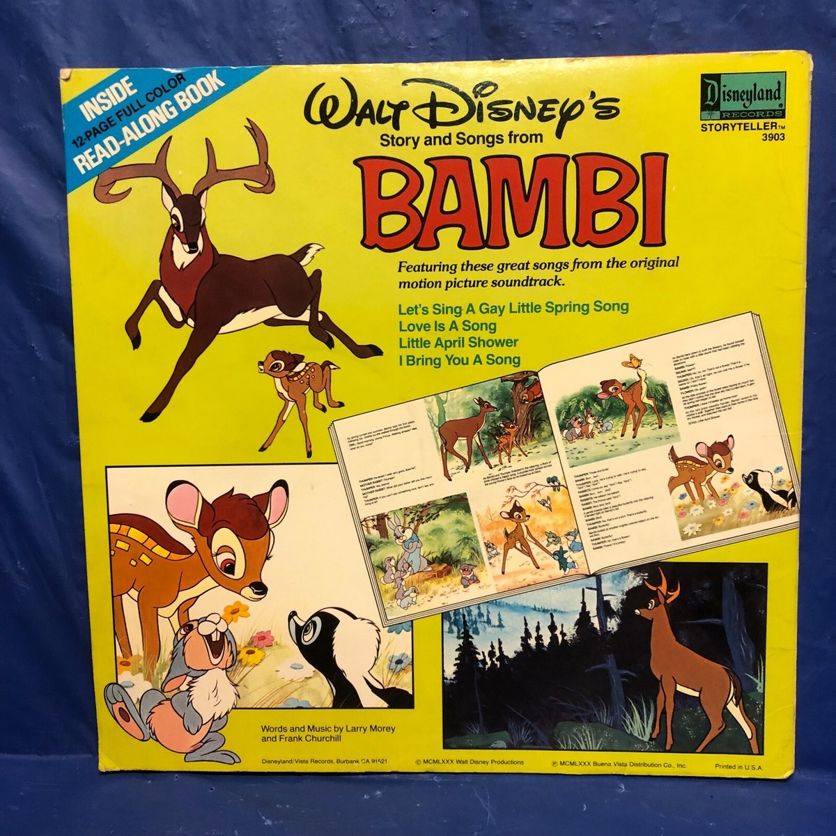 WALT DISNEY'S BAMBI RECORD LP COVER ONLY / NO DISC / COVER ART | eBay