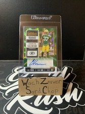 2023 Panini Contenders Carrington Valentine RC Auto Green Laser Rookie Ticket