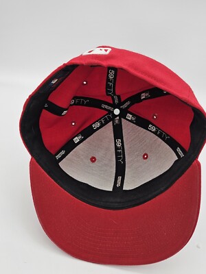 New Era 59FIFTY MLB Los Angeles Dodgers Red Basic Fitted Hat Red / 7