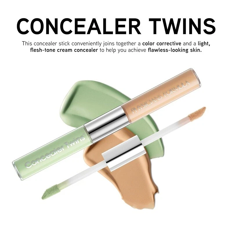 Physicians Concealer Stick Cream Dual-Ended Green/Light Correct Red Blemish Scar - Image 4 of 4