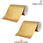 2x 3" x 78" DIY Matte Gold Racing Stripes Car Hood Vinyl Sticker Body Decals