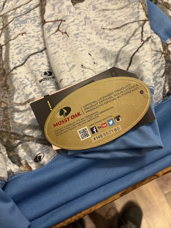 Mossy Oak Yukon Gear Pullover Hoodie Men’s 2XL Blue Winter Camo NWT - Image 3 of 4