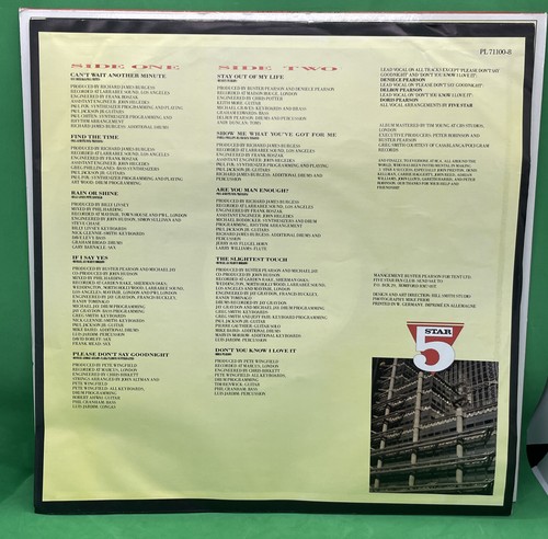 5 Star Silk & Steel inc If I Say Yes & The Slightest Touch + PL71100 LP - Picture 5 of 5