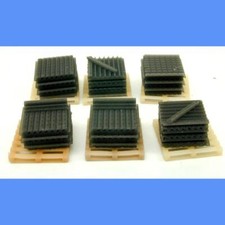 FISH PLATES ON PALLETS AND STACKED  RESIN 1/87 HO