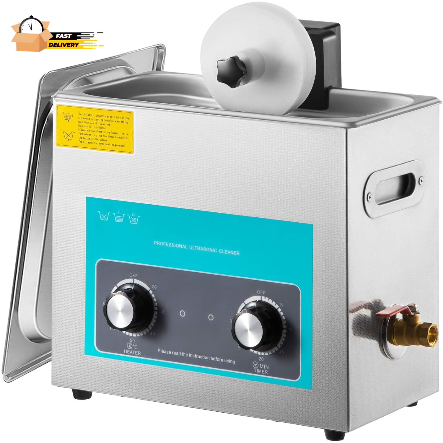 Ultrasonic Vinyl Record Cleaner 6L 40Khz Professional Cleaning Machine