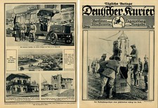 Beobachtungsoffizier Fesselballon Quartier in Reims Londoner Autobusbeute c.1915