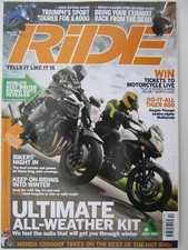 Ride December 2011 Honda CBR600F Triumph Sprint ST Tiger XJR1300 BMW K1600GTL