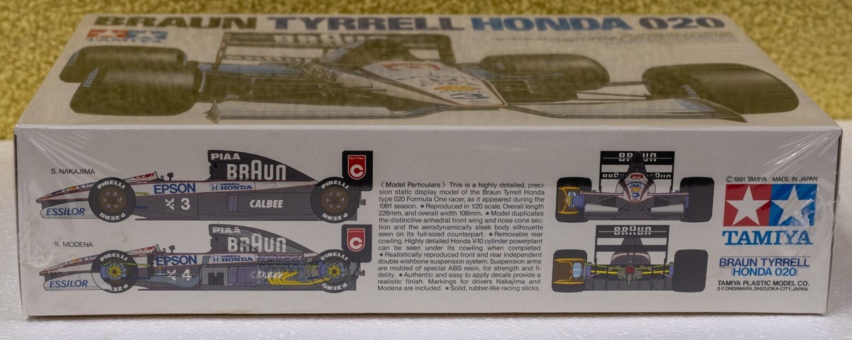 TAMIYA 20029 KIT 1:20 F1 Braun Tyrrell Honda 020 | eBay