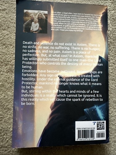 Axiom by Hellmeister, Kristofor, USED PB BOOK Dystopian Science Fiction - Imagen 2 de 5