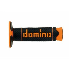 DOMINO Motorcycle Grips CROSS A260 SOFT BLACK ORANGE A26041C4540A7-0