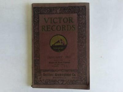 Victor Talking Machine Division: Victor Records January 1913