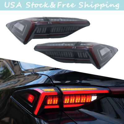 Led Tail Lights Smoked For Toyota Avalon 2019-2020 Rear Lamps Start Up Animation