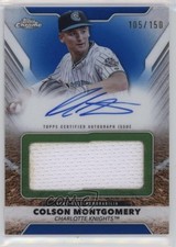 2025 Topps Pro Debut Jumbo Relic Blue Refractor /150 Colson Montgomery Auto 4z8