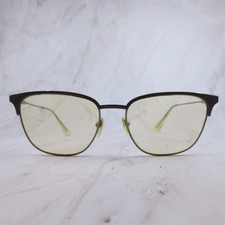 Prada VPR 59U Eyeglasses Gunmetal Browline Frames Made in Italy 55-17-135